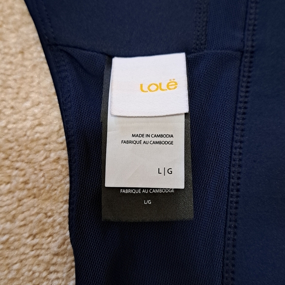 Lole Sports Bra Blue Size Large Stretch Adjustable Straps Solid Colour - Picture 7 of 10